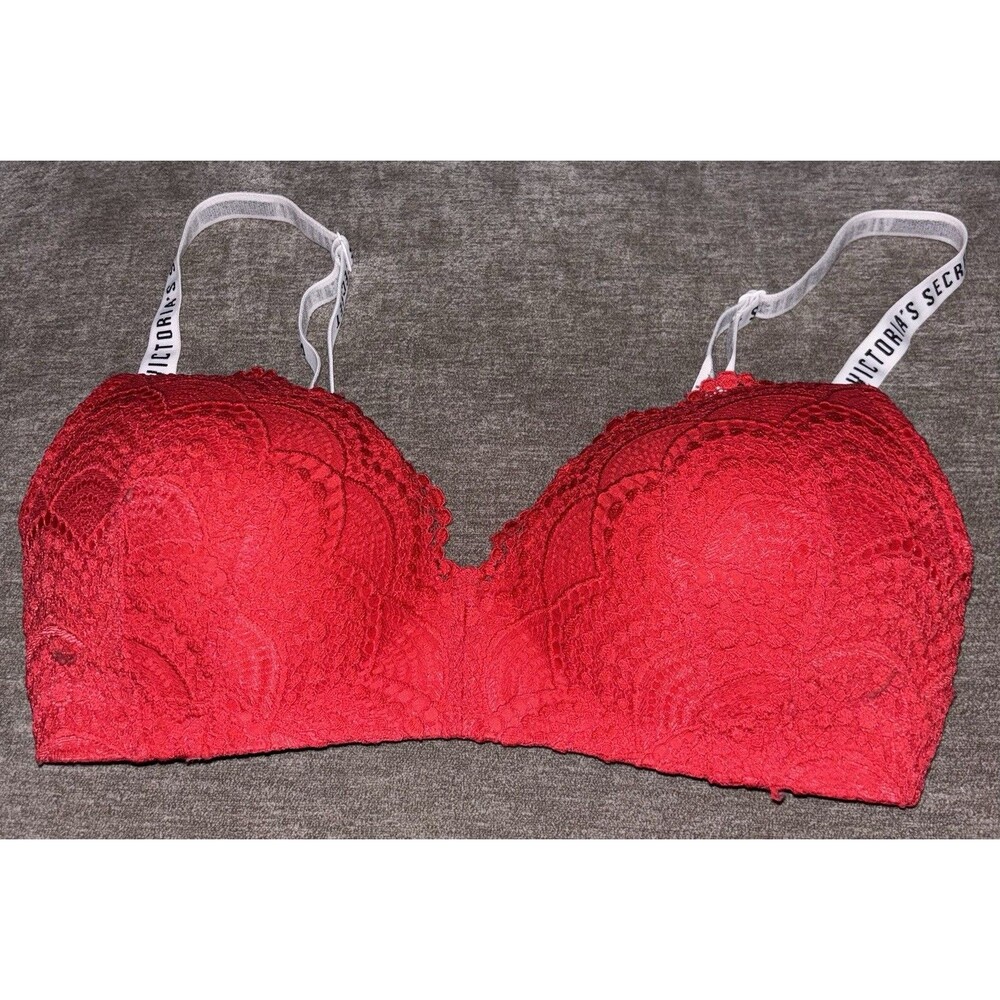 Victoria’s Secret T-Short Lightly Lined Wireless Convertible Logo Strap Bra 34D